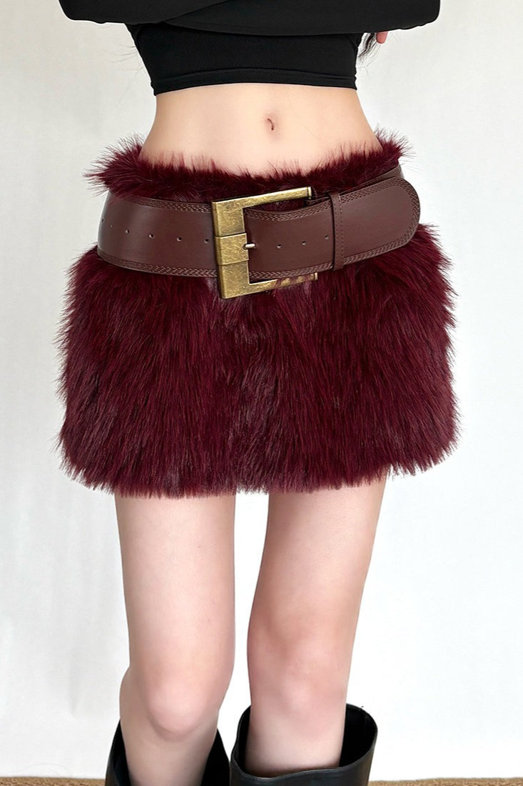 Plush Bodycon Skirt