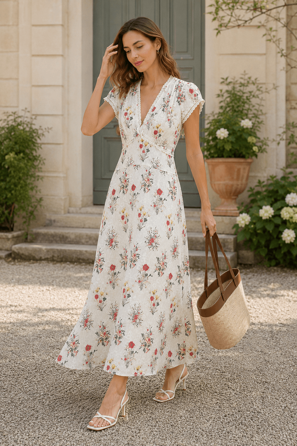 Embroidered Floral Dress