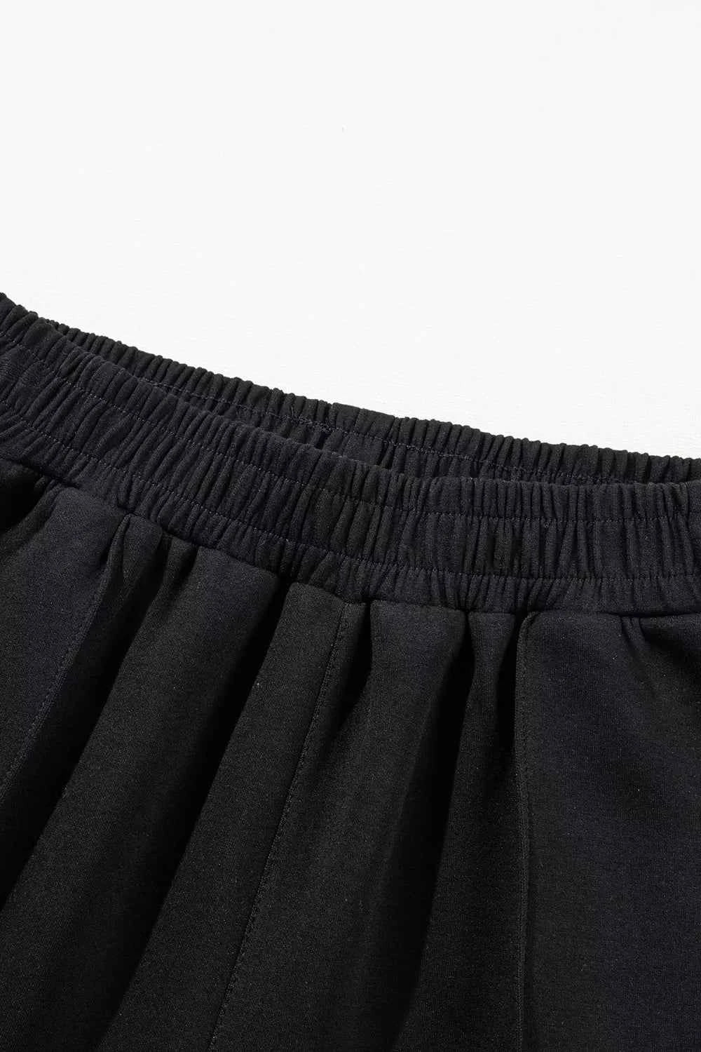 Solid Zip Sailor Collar Pullover Sweatpants Set