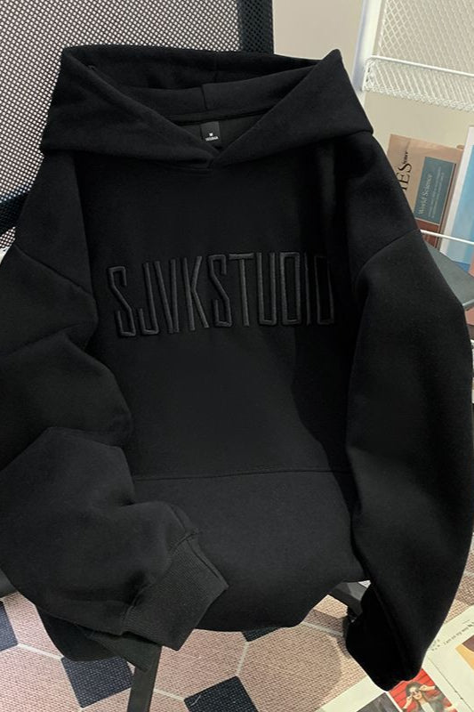 Oversized Print Hoodie