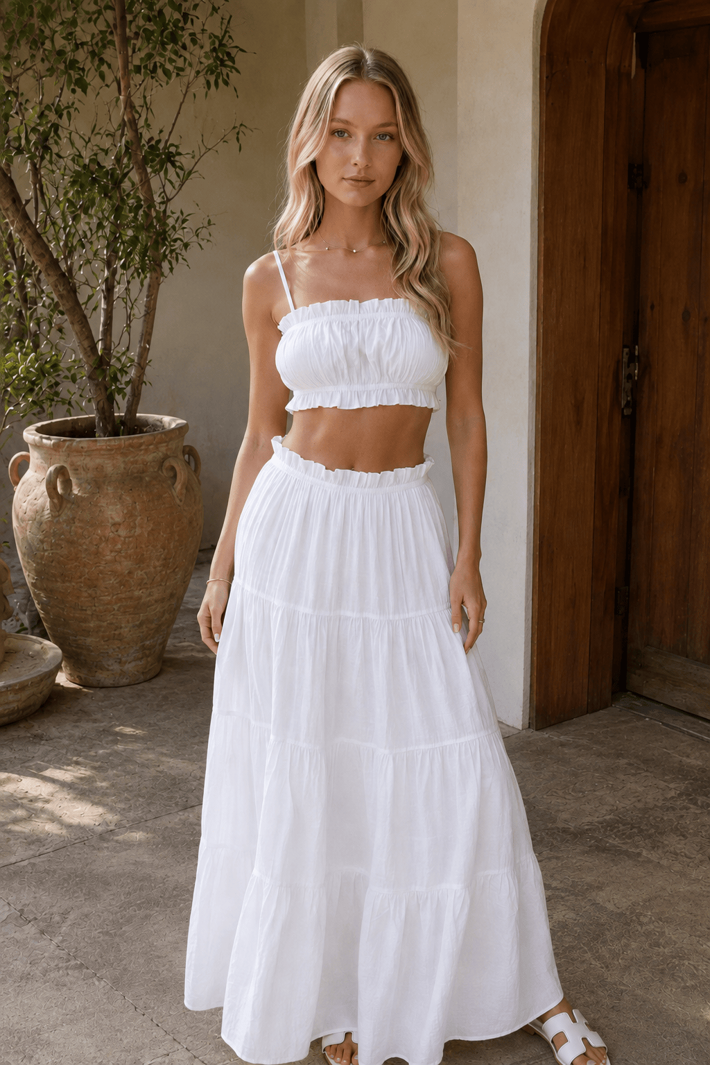 Tube Top Maxi Skirt Set