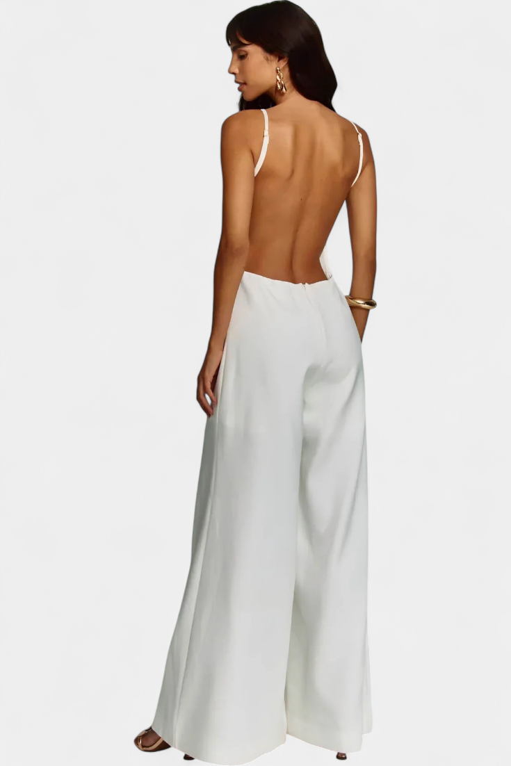 Square Neck Sleeveless Wide Leg Jumpsuit 5