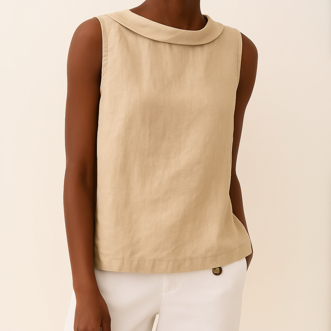 Roll Neck Sleeveless Shell Top 3