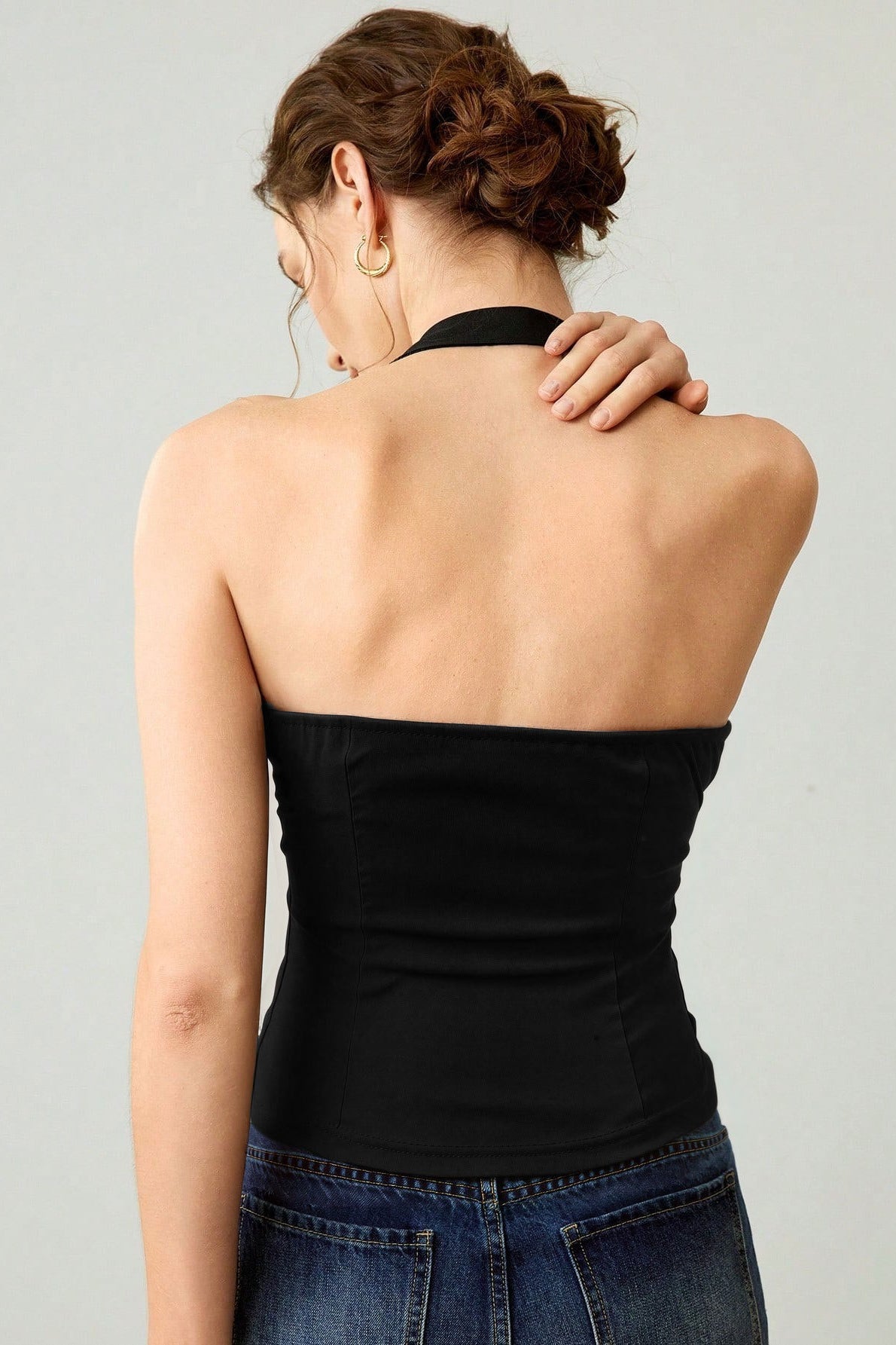 Halter-Neck Crop Top