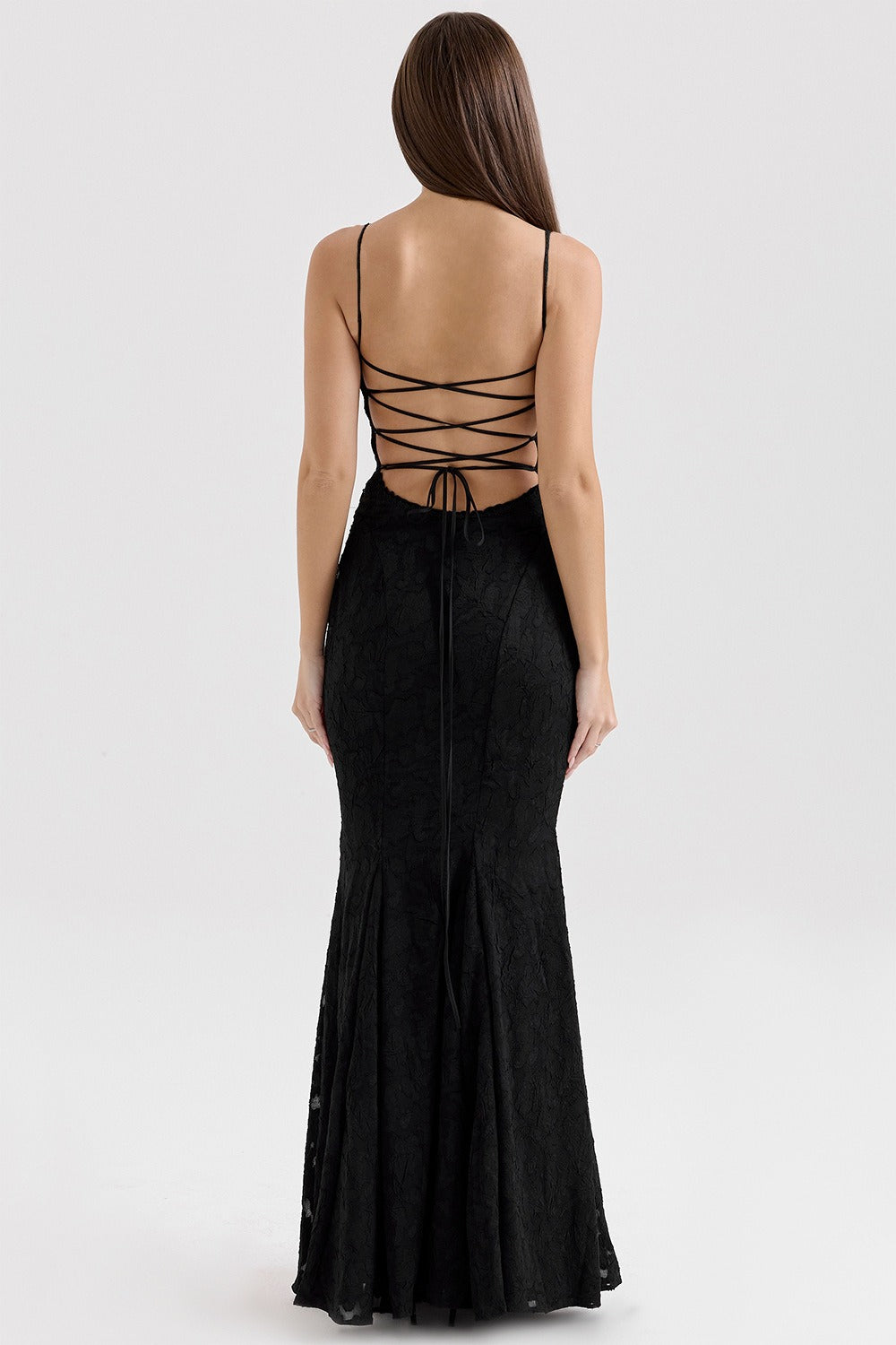 Backless Lace Maxi Dress
