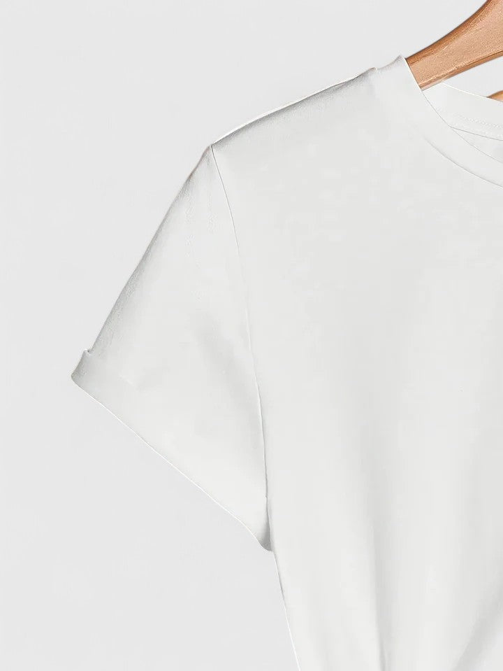 Heart Print Crew Neck Short Sleeve T-Shirt 11