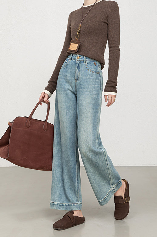 Embroidered Denim Jeans