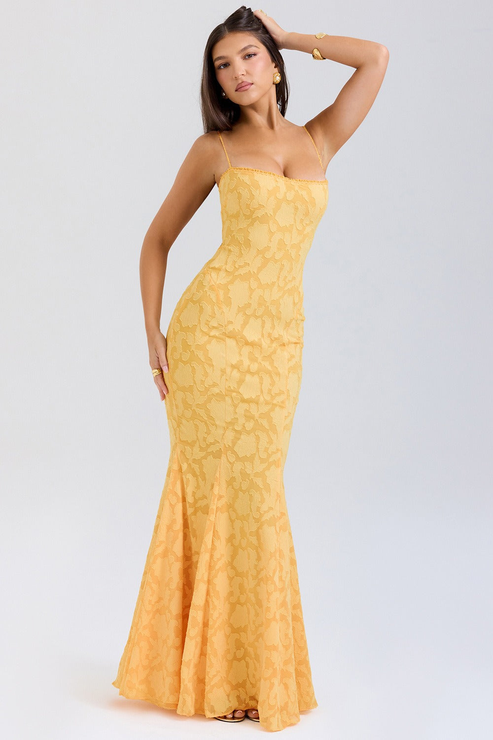 Backless Lace Maxi Dress