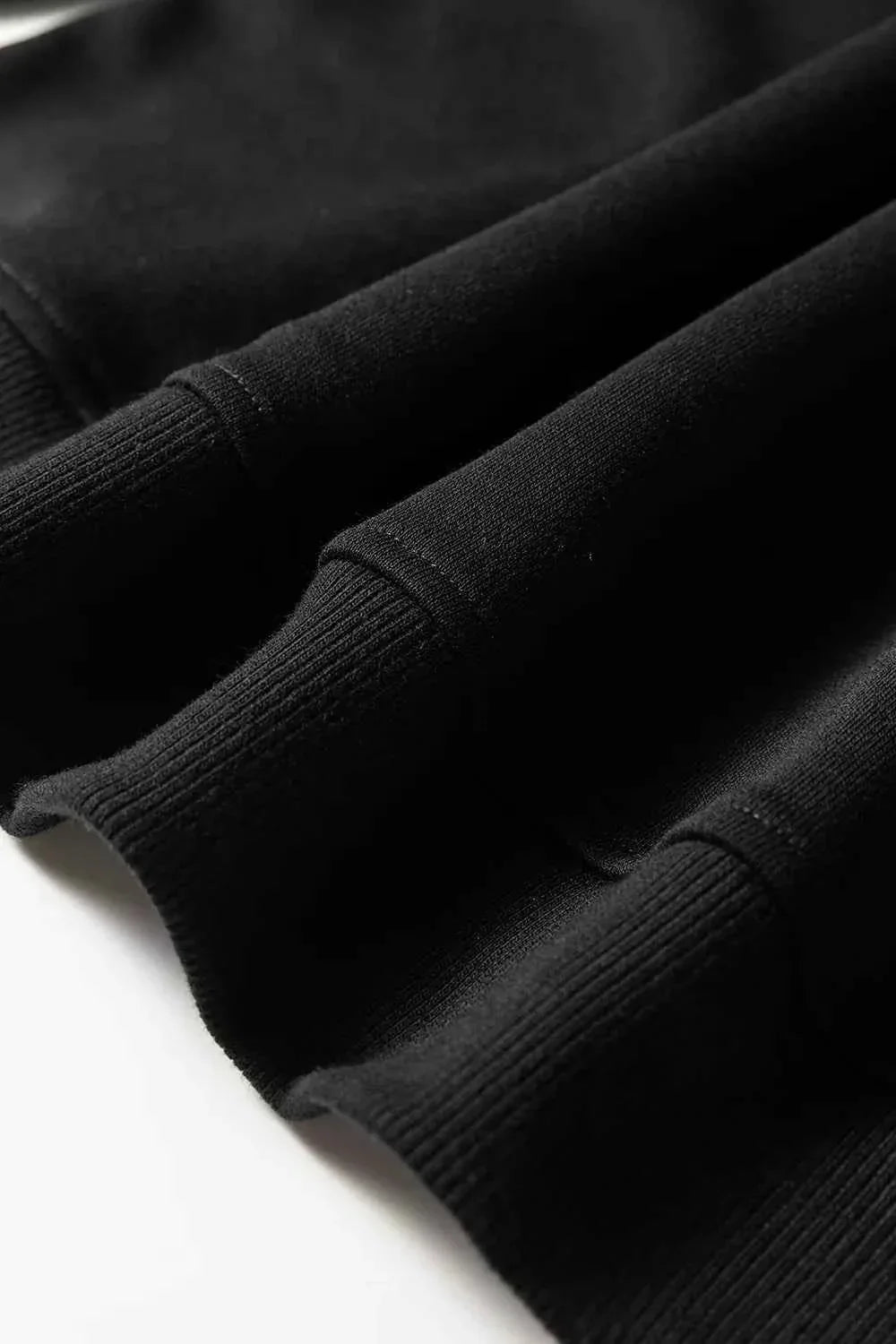 Striped Detail Crewneck Pullover Elastic Sweatpants