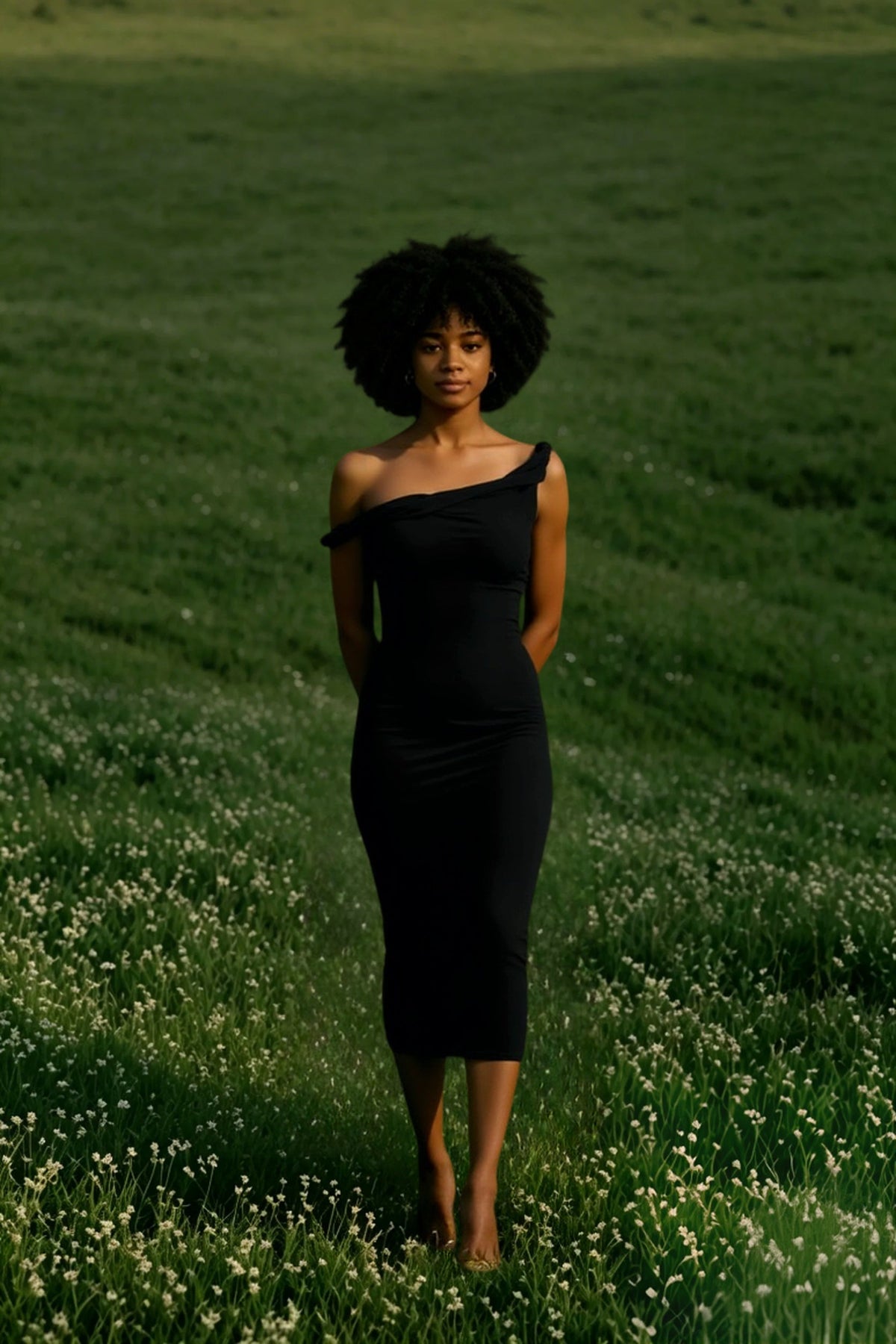 One Shoulder Bodycon Midi Party Dress - View 6