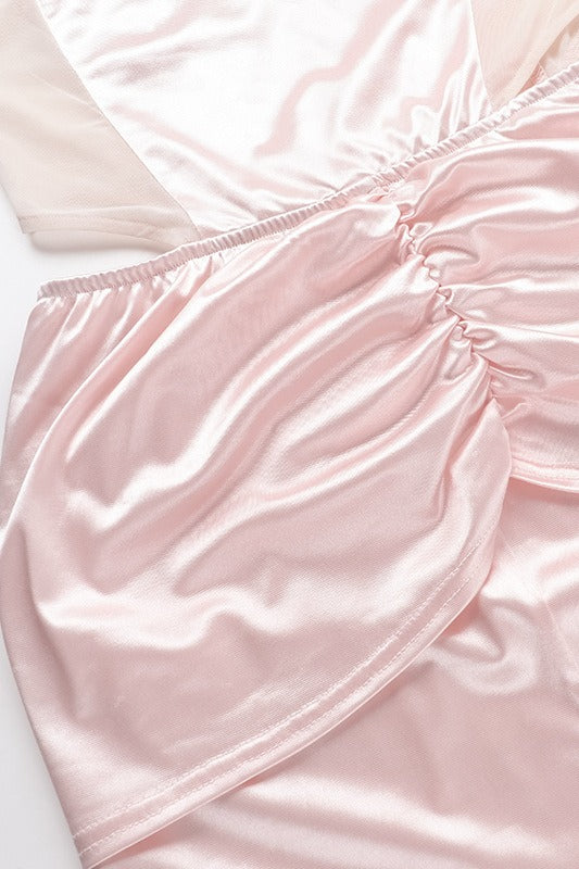 Bodycon Maxi Silk Dress - View 5