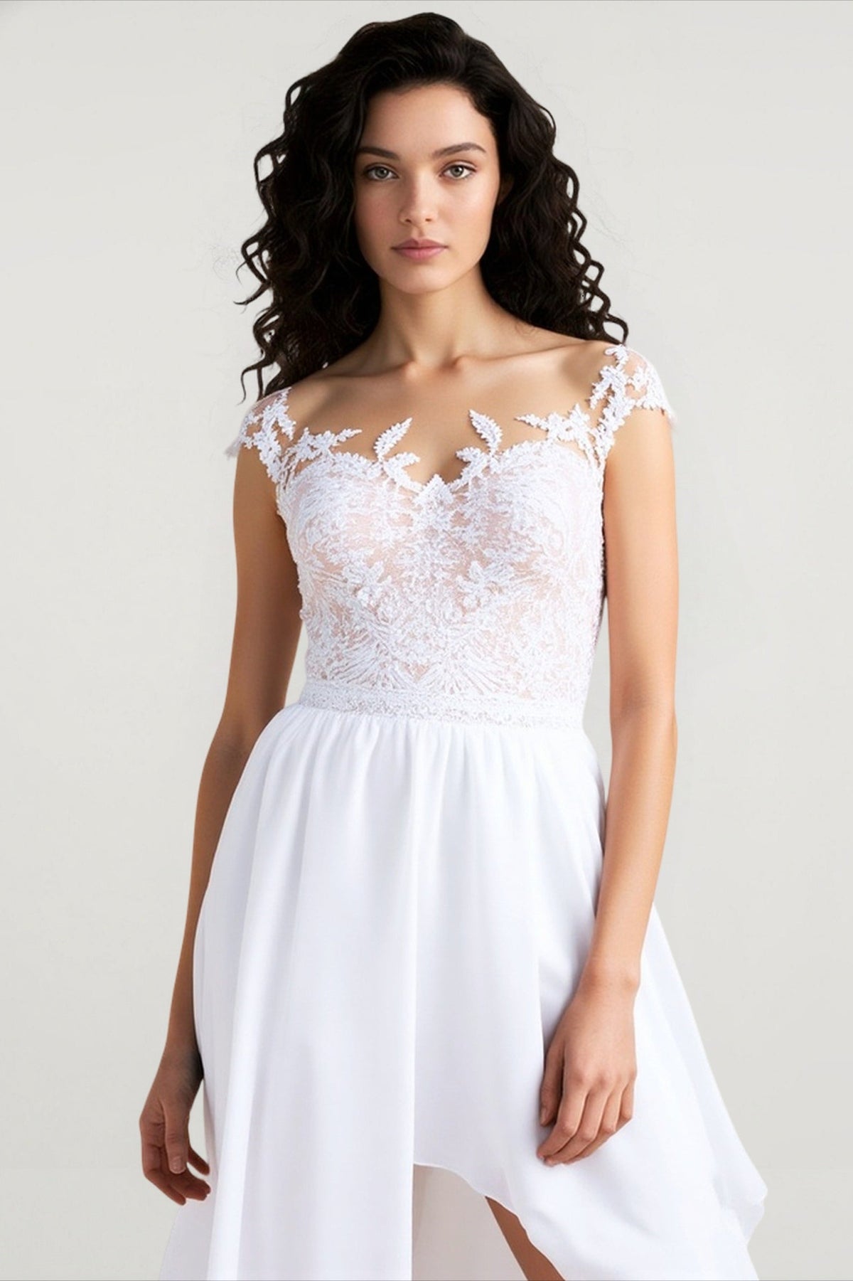 Without A Doubt Crochet Lace Maxi Dress in White - View 2
