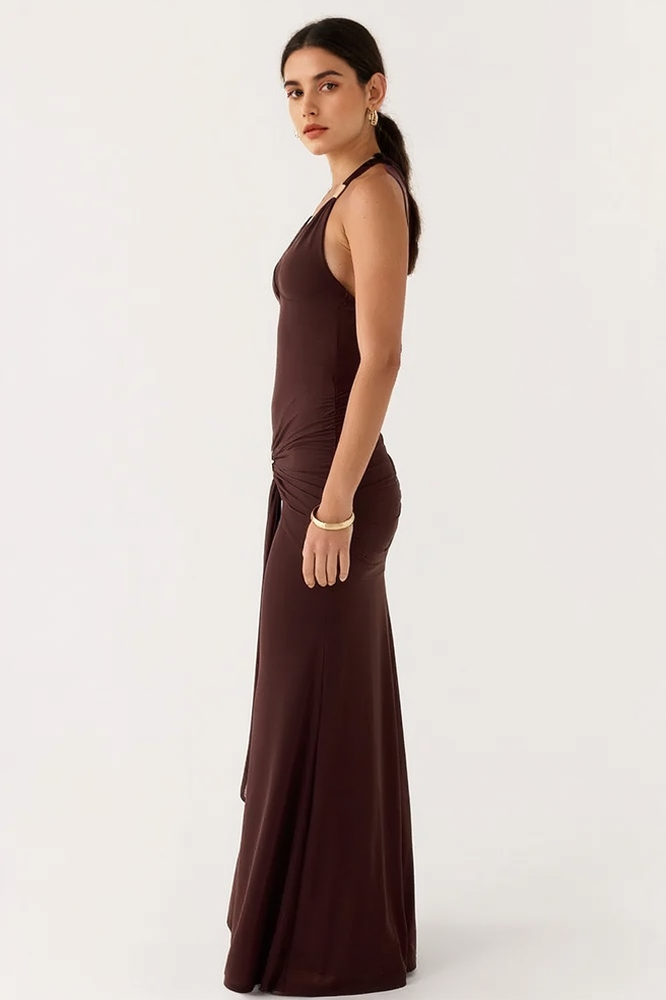 Backless Halter-Neck Bodycon Dress