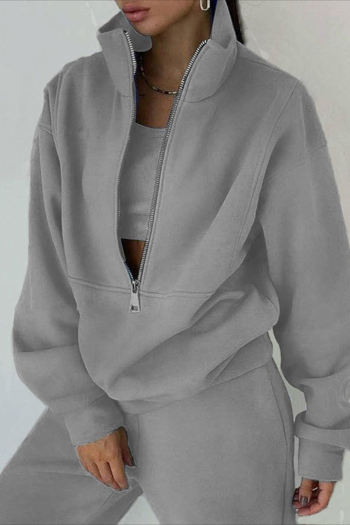 Fleece Hoodie Joggers Activewear Set