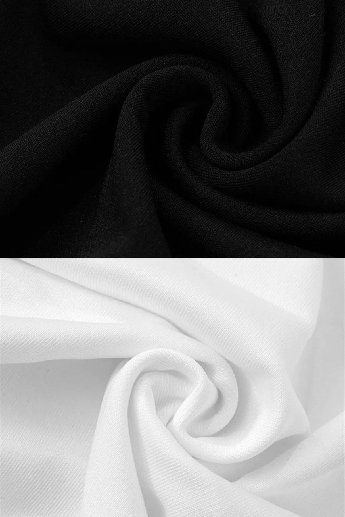 Two-Tone Ruched Halter Midi Dress – Black & White - View 5