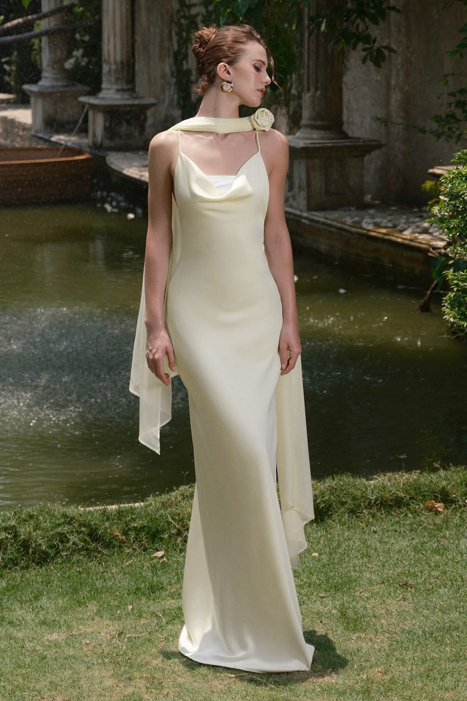 Vintage Washed Satin Dress