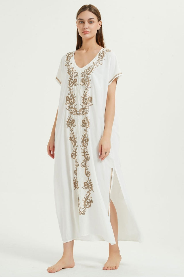 Boho Print Slit Dress | Dress In Beauty