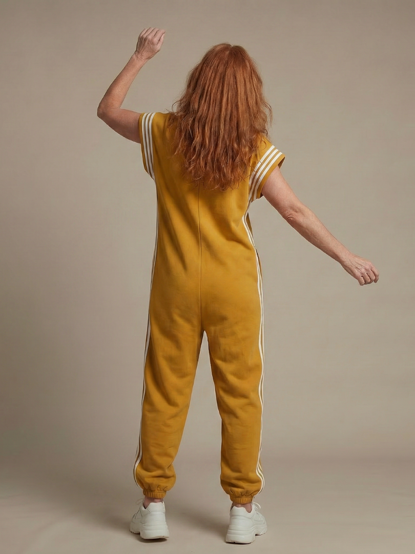 Zip Front Side Stripe Sleeveless Jogger Jumpsuit 8