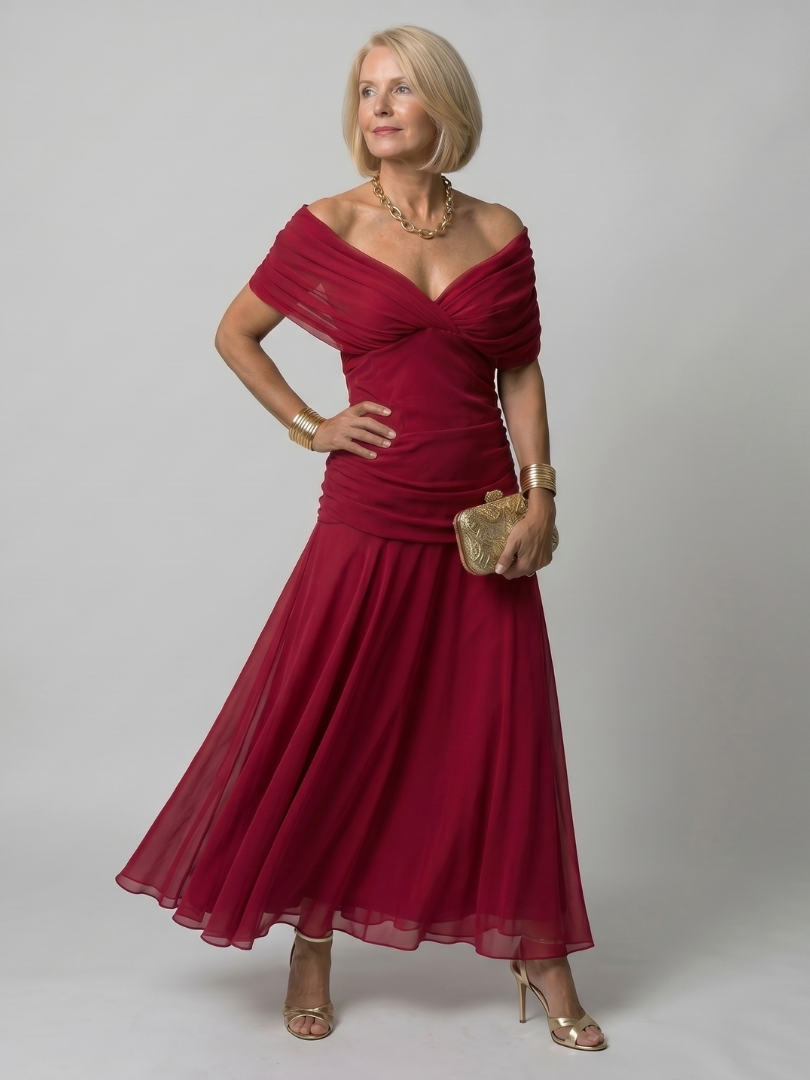 Floral Print Off Shoulder Twist Front Ruched Maxi Dress 8