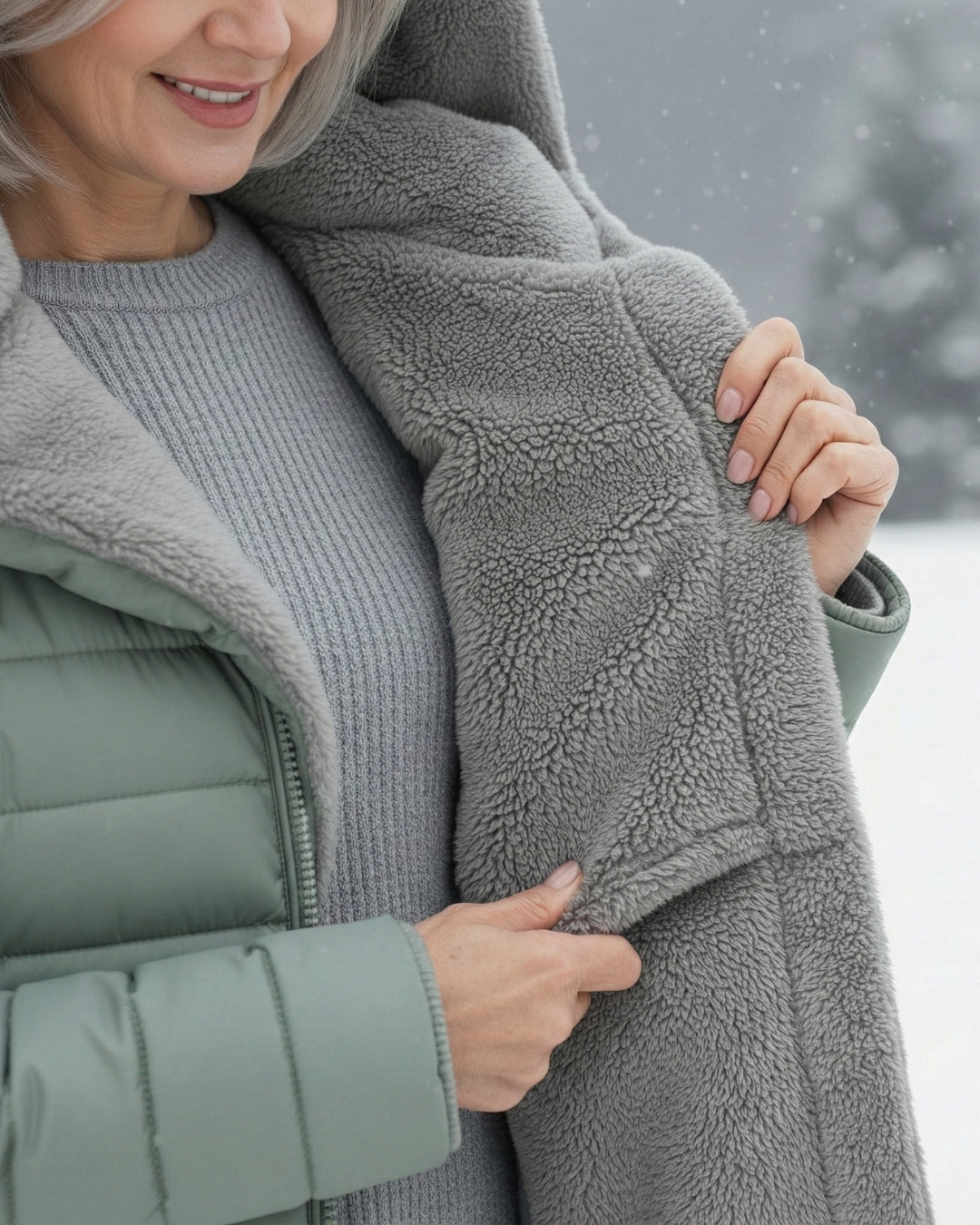 Hooded Faux Fur Lined Quilted Longline Puffer Coat 14