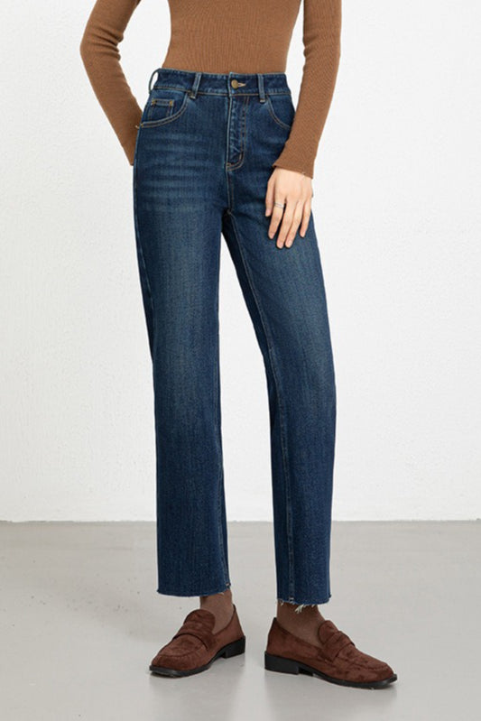 High-Waist Denim Jeans