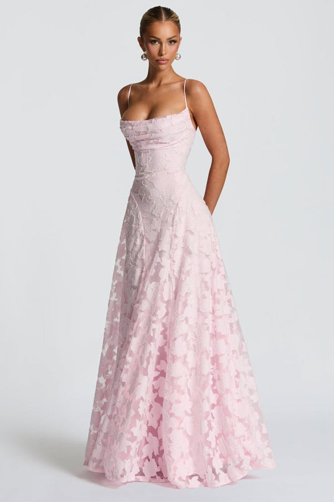 Backless Chiffon Maxi Dress - View 6