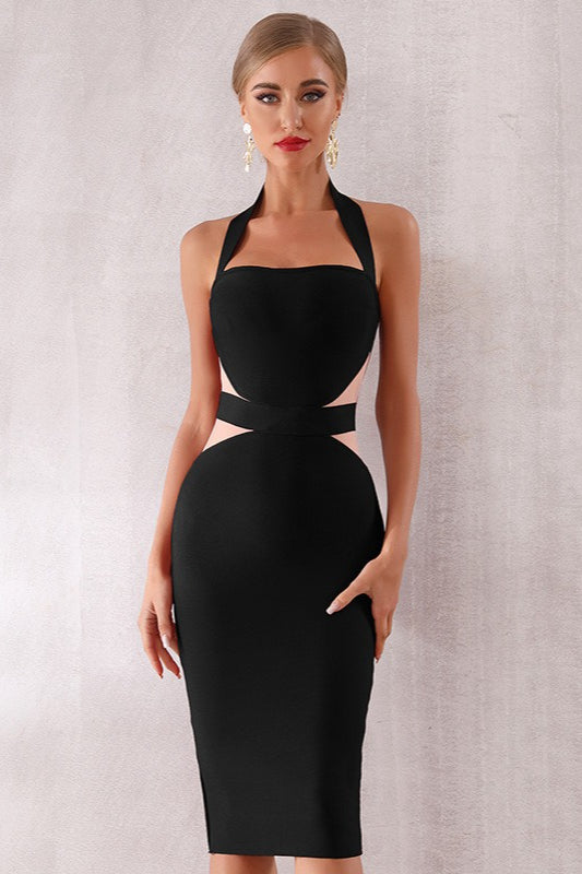 Strapless Lace Solid Burgundy Backless Cocktail Dress - View 4