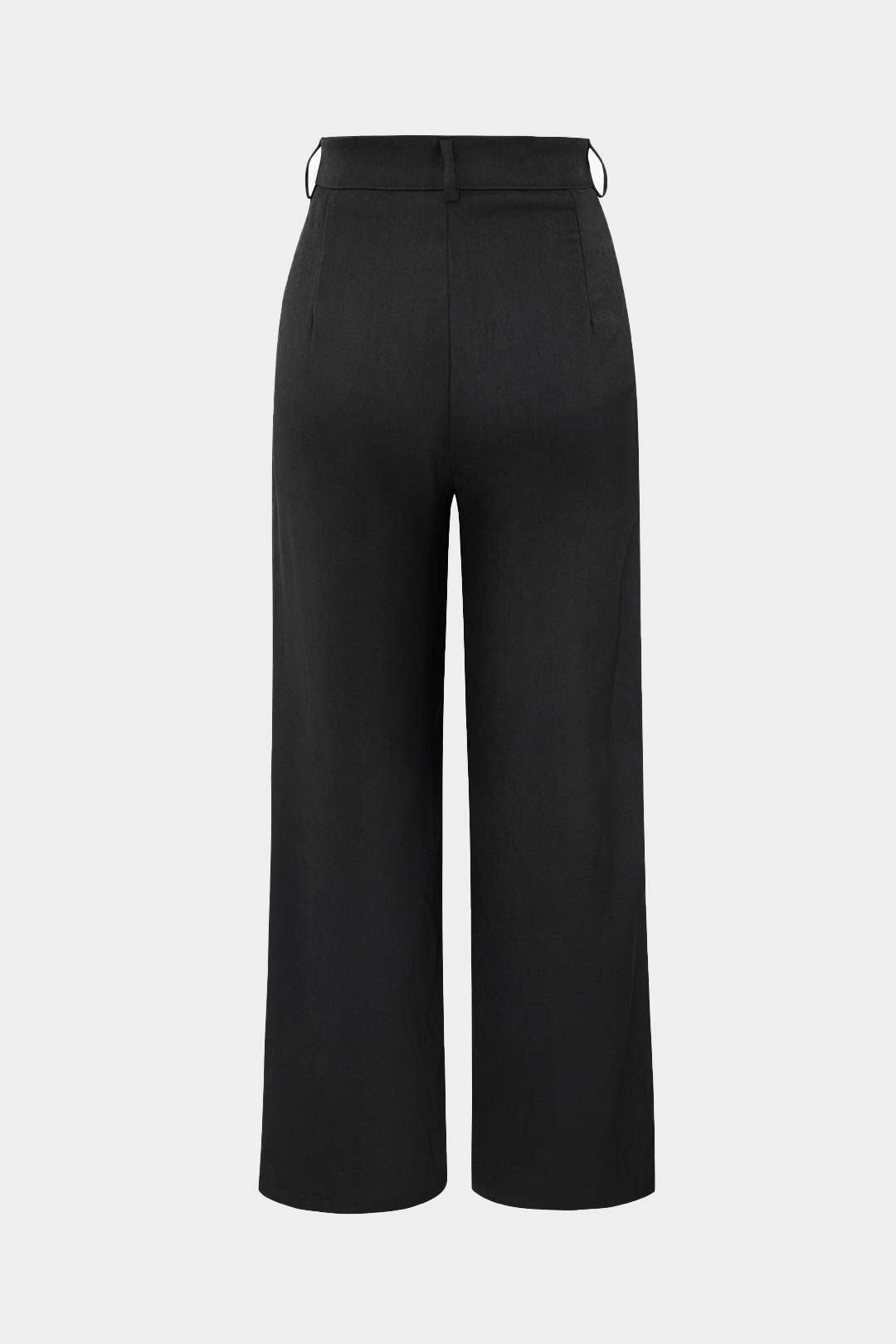 High Waist Asymmetric Wrap Front Wide Leg Trousers 8