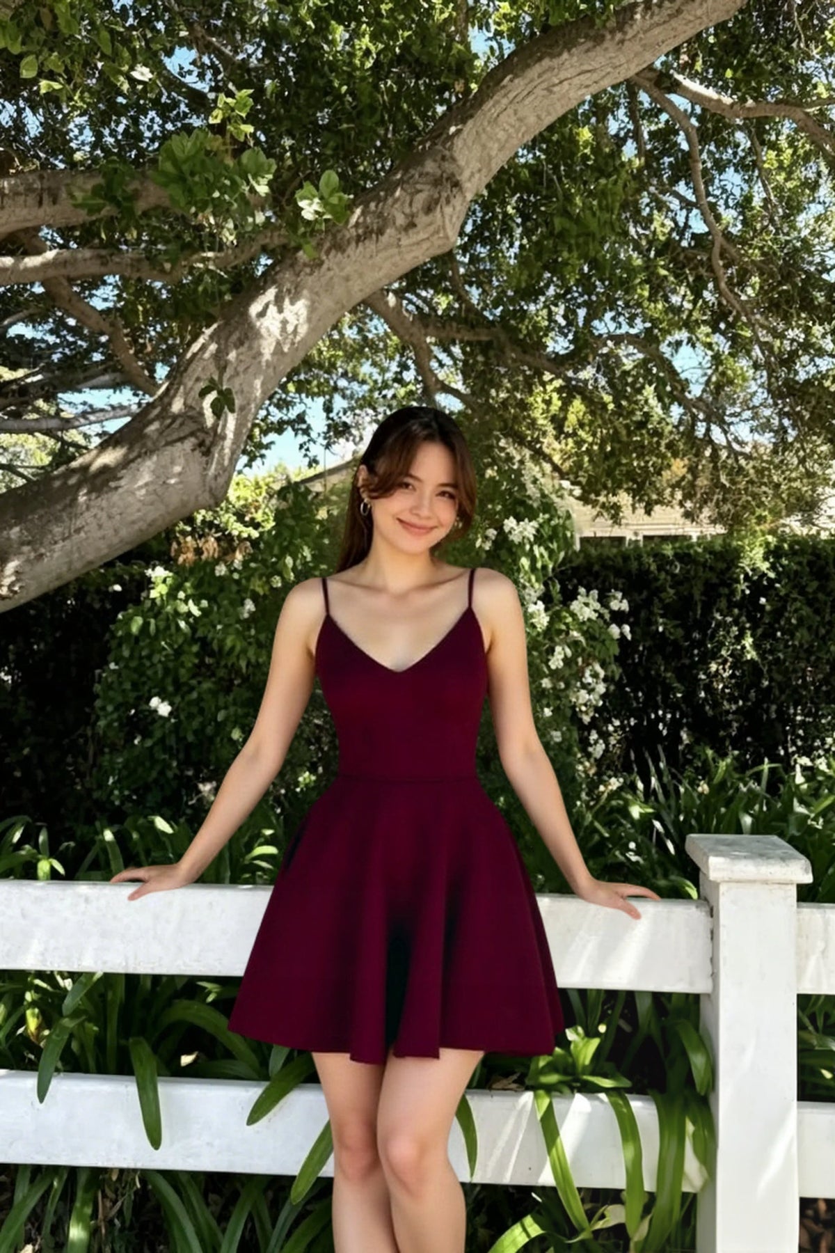 High-Waist Mini Dress