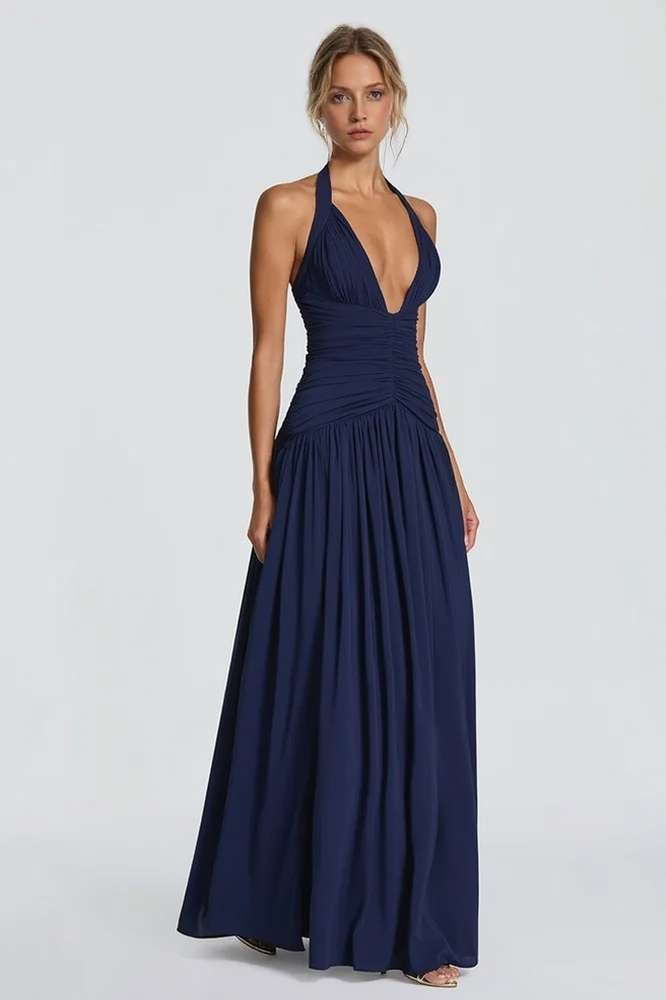 Backless Halter-Neck Bodycon Dress