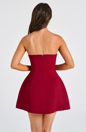 Strapless Corset Fit and Flare Mini Dress - View 18