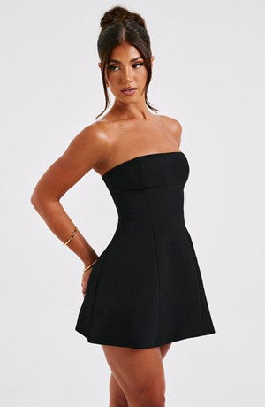 Strapless Corset Fit and Flare Mini Dress - View 12