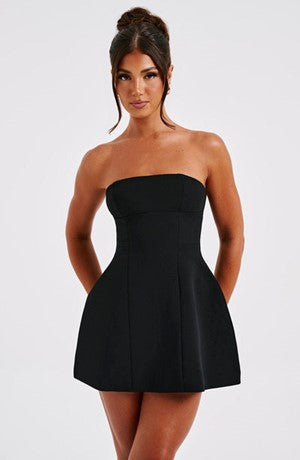 Strapless Corset Fit and Flare Mini Dress - View 15
