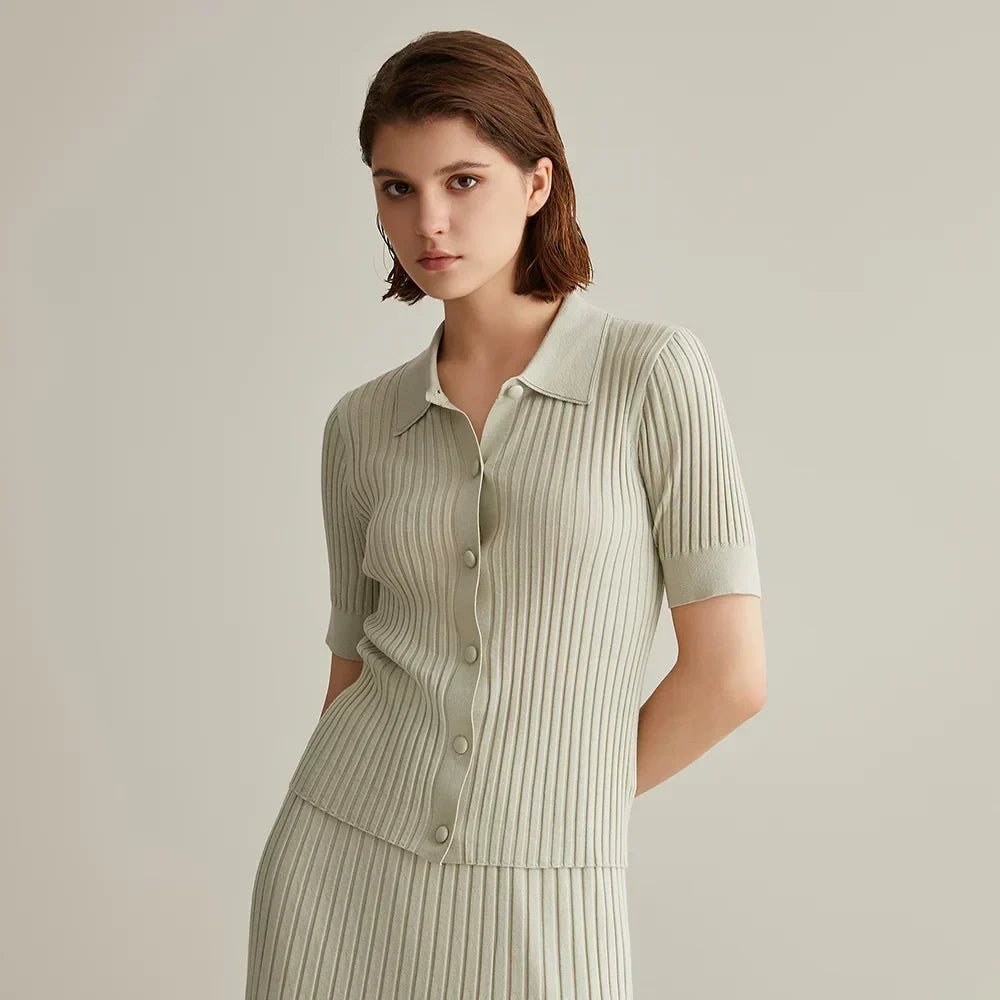 Luxury Cozy Merino Wool Stylish Elegant Soft Warm Polo