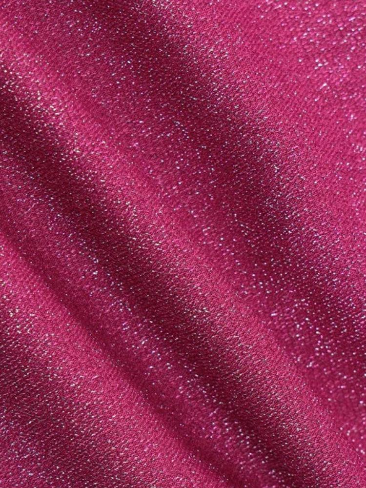Baddie Glitter High Slit Mini Dress - View 6