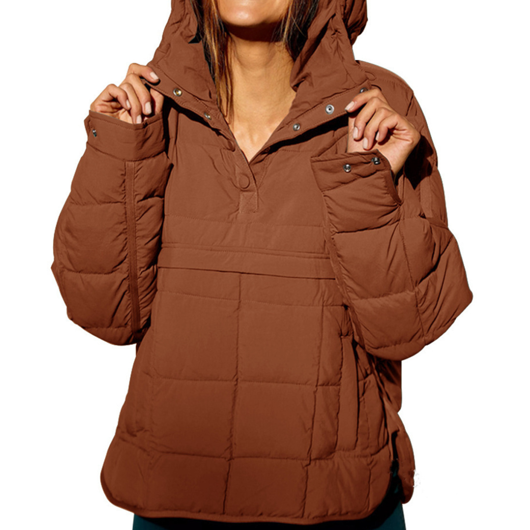 Hooded Quilted Pullover Puffer Jacket 3