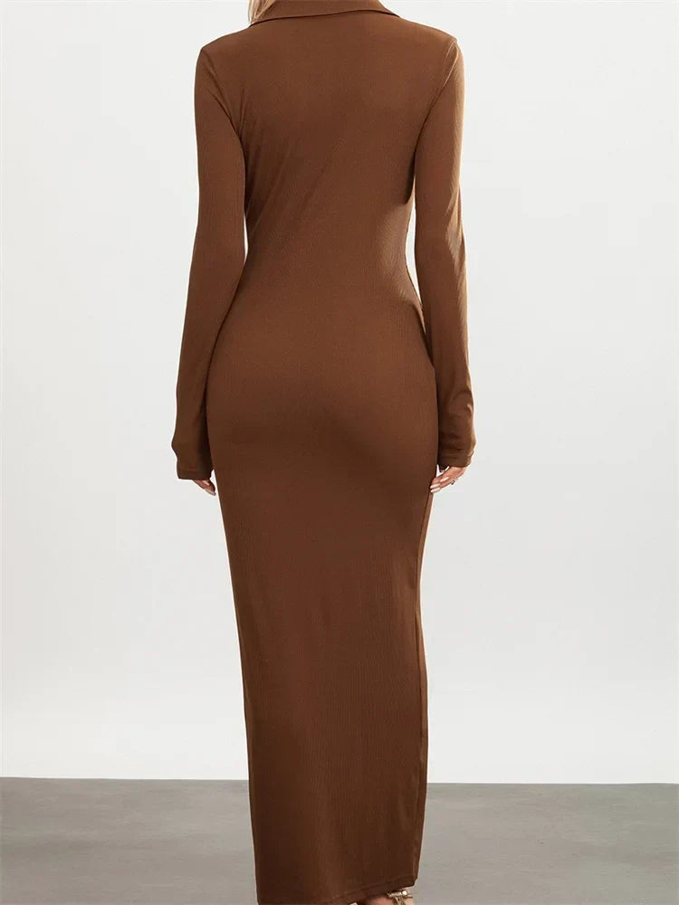 Button Down Evening Dress