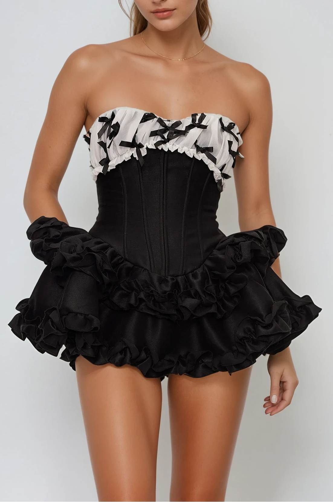 Strapless Midi Dress