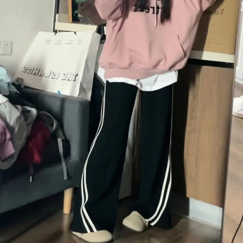 Fleece Striped Sweatpants