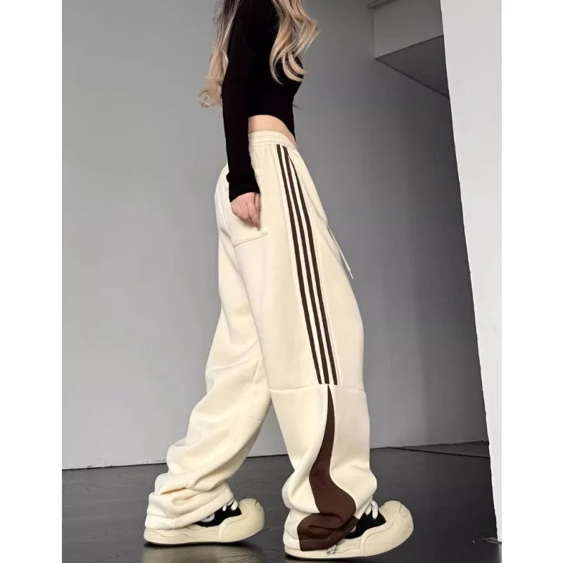 Striped Cargo Sweatpants