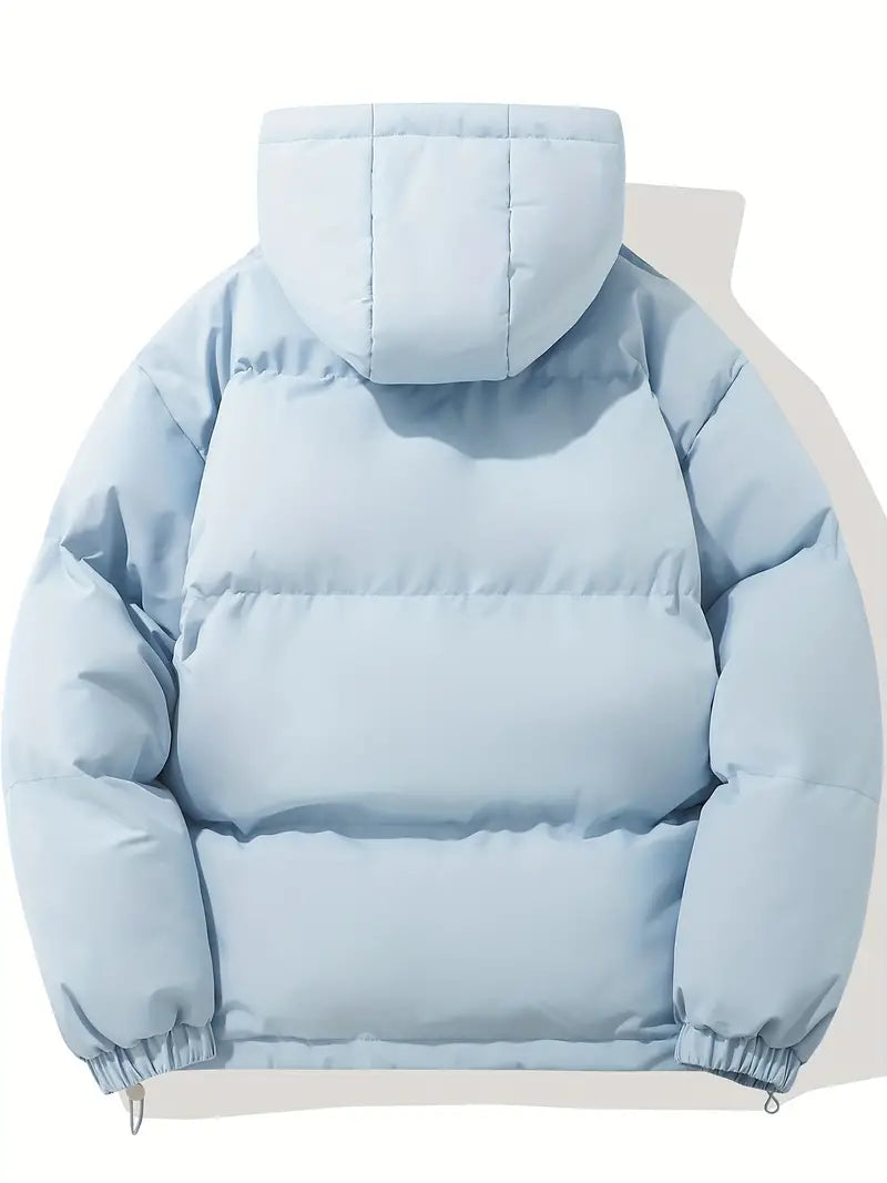 Hooded Zip Front Puffer Jacket 10