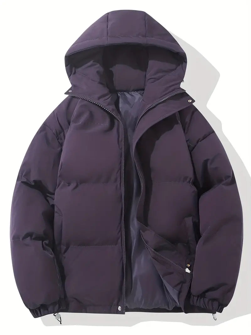 Hooded Zip Front Puffer Jacket 15