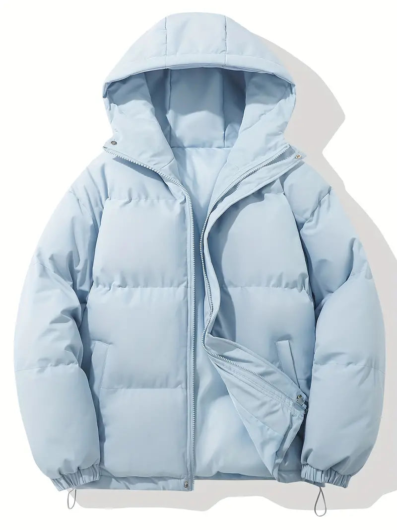 Hooded Zip Front Puffer Jacket 17