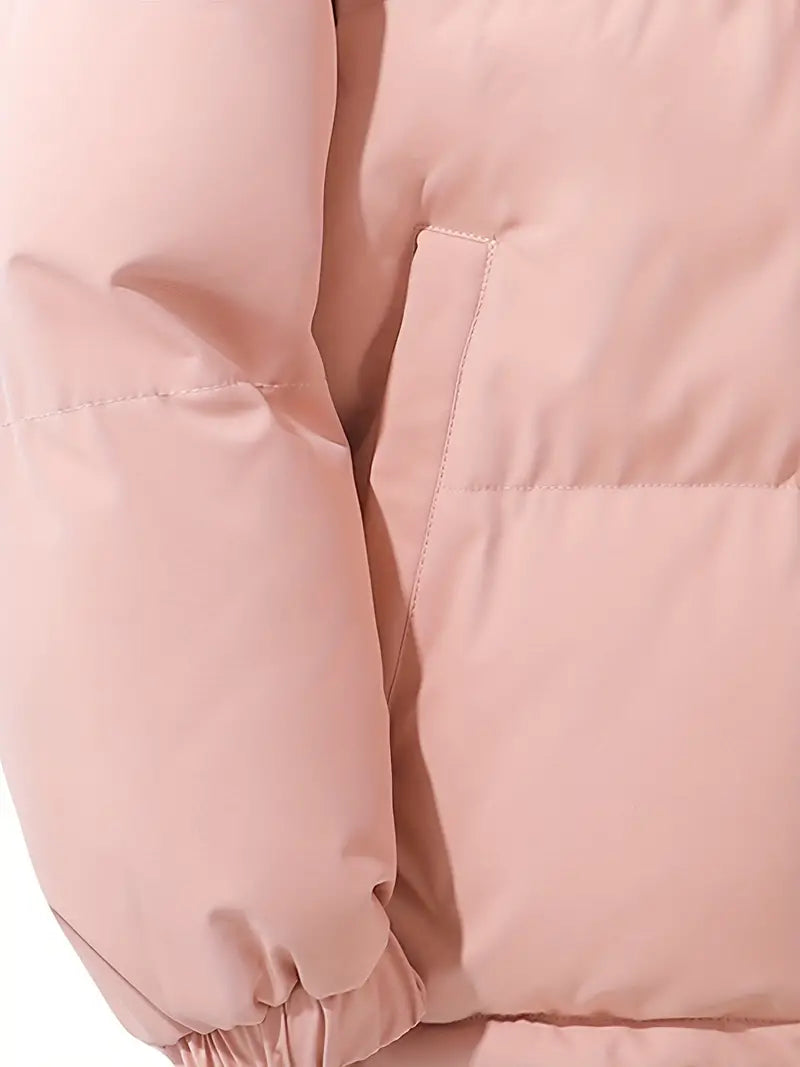 Hooded Zip Front Puffer Jacket 4
