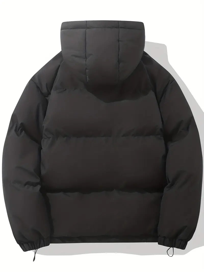 Hooded Zip Front Puffer Jacket 6