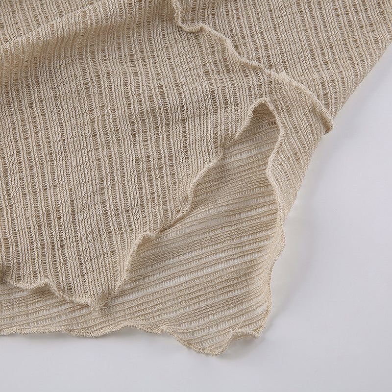 On Vacay One Shoulder Backless Pearl Dress - View 6