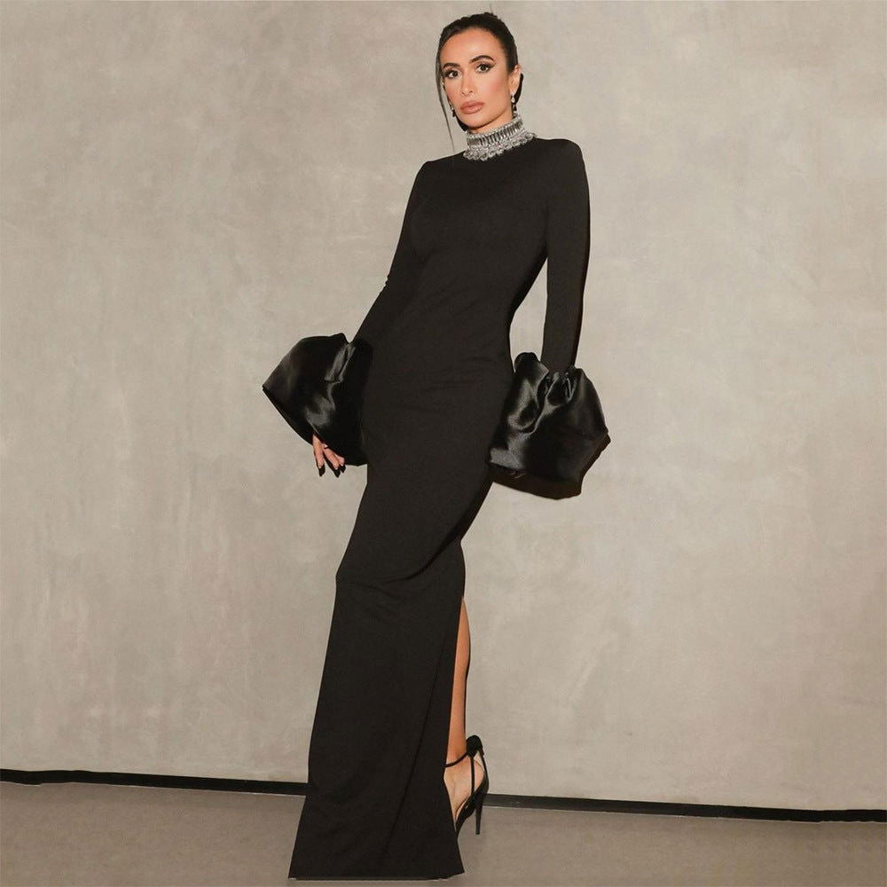 Bandage Bodycon Mini Dress Cocktail in Black
