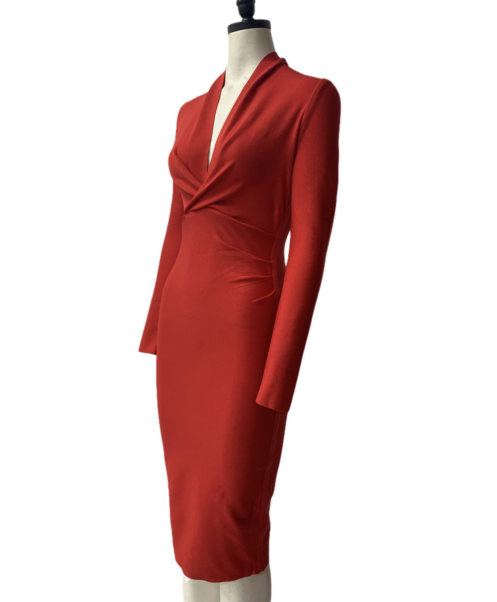 Full Gown Celebrity Club Gown - V Bodycon Deep Bandage