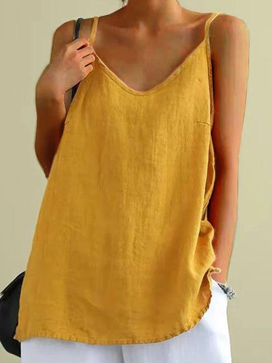 Pintuck Scoop Neck Spaghetti Strap Cami Top 6