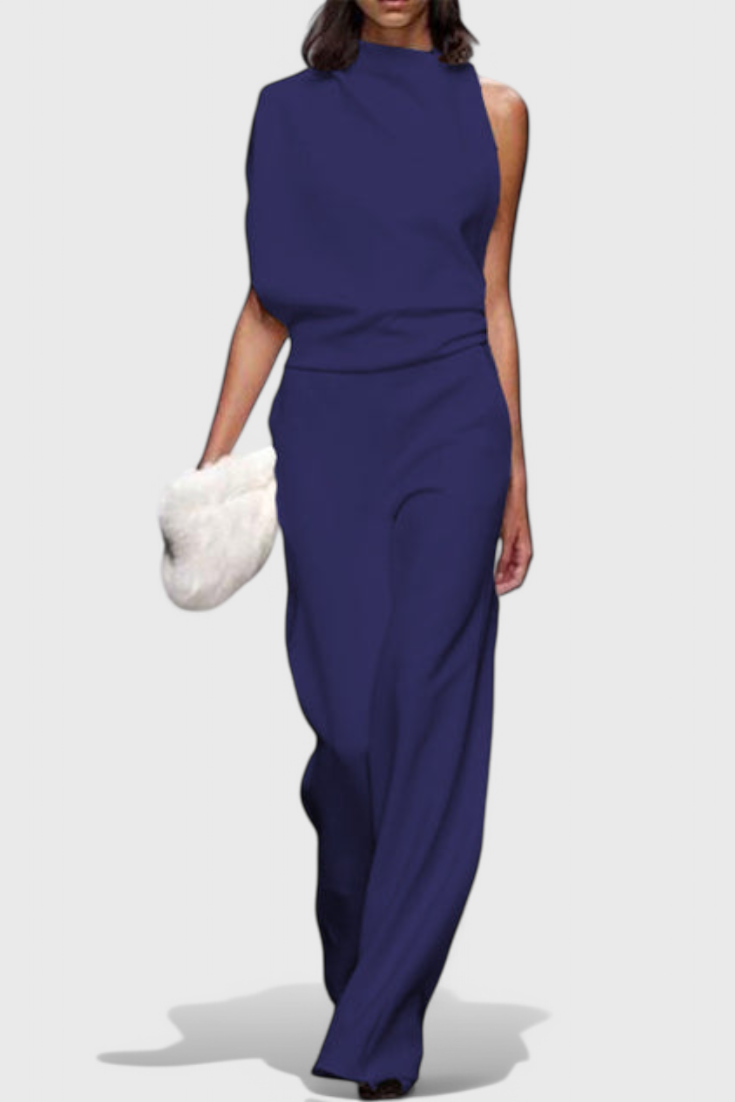 One Shoulder Wide Leg Jumpsuit 10